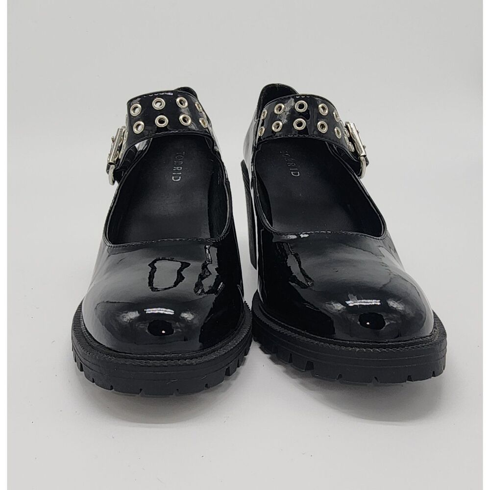 Torrid Mary Jane Lug Heel - Faux Leather Black (WW)